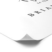 Eucalyptus Simple Floral Wedal Welcome Sign Poster (Hoek)