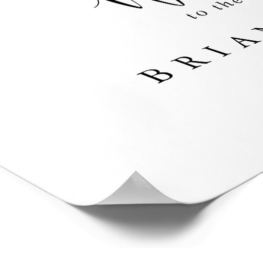 Eucalyptus Simple Floral Wedal Welcome Sign Poster (Hoek)