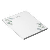 Eucalyptus Simple Personalized Notitieblok (Schuin)