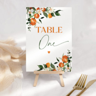 Eucalyptus sinaasappels citrus thema tabel nummer  kaart