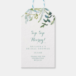  Eucalyptus Sip Sip Hooray Vrijgezellenfeest Cadeaulabel