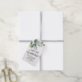 Eucalyptus Sip Sip Hooray Vrijgezellenfeest Favor Cadeaulabel (Met Touw)