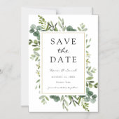 Eucalyptus Sla de datum op Magnetische Uitnodiging (Voorkant)