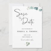 Eucalyptus Sla de datum op Save The Date (Voorkant)
