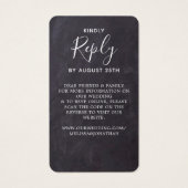 Eucalyptus Slate Weddenschap Website QR Code RSVP Visitekaartje (Achterkant)