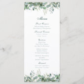 Eucalyptus smaragdgroene Waterverf botanisch Menu (Voorkant)