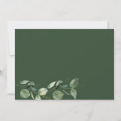 Eucalyptus Sonogram Baby Aankondiging (Achterkant)