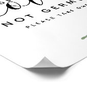 Eucalyptus Spread Love Not Germs Hand Sanitizer Poster (Hoek)