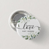 Eucalyptus Spread Love Not Germs Ronde Button 3,2 Cm (Voorkant /achterkant)