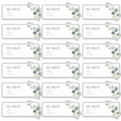 Eucalyptus Sprig Guest Adresetiketten Sticker (Voorkant)