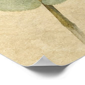 Eucalyptus Stam Studie Waterverf Poster (Hoek)