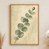 Eucalyptus Stam Studie Waterverf Poster