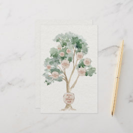 Eucalyptus stamboom voor ouders Geneologie Briefpapier