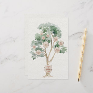 Eucalyptus stamboom voor ouders Geneologie Briefpapier