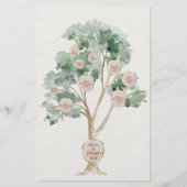 Eucalyptus stamboom voor ouders Geneologie Briefpapier (Voorkant)