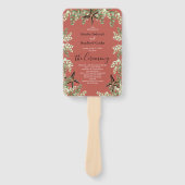 Eucalyptus Starfish Herfst Autumn terracotta Handwaaier (Voorkant)