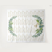 Eucalyptus Step & Repeat Gouden Doop Requisiet Wandkleed (Voorkant (horizontaal))