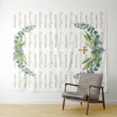 Eucalyptus Step & Repeat Gouden Dooprekwisiet Wandkleed (In Situ (horizontaal))