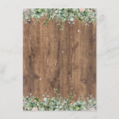 Eucalyptus Stof Roze Details Kaart | Groenelemente (Achterkant)