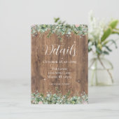 Eucalyptus Stof Roze Details Kaart | Groenelemente (Staand voorkant)
