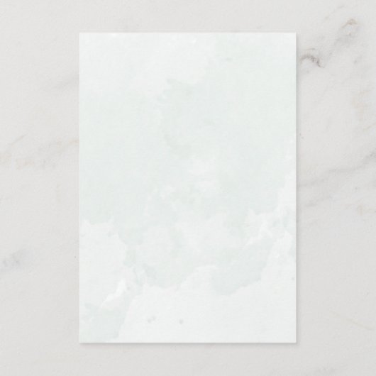 Eucalyptus stoffig blauw waterverf groen informatiekaartje (Achterkant)