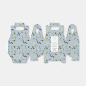 Eucalyptus stoffige blauwe kater kit bruiloft bedankdoosjes (Uitgevouwen)