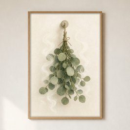 Eucalyptus Stoom Waterverf Cottagecore Poster
