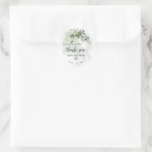 Eucalyptus Succulent Baby shower Hartelijk dank Ronde Sticker (Tas)
