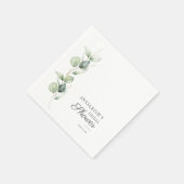 Eucalyptus Succulente Bruiloftsborrel Moderne Papi Servet (Hoek)