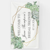 Eucalyptus Succulente Groene Rand Bruidsdouche Spandoek (Verticaal)