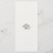 Eucalyptus Succulenten Bloemige Trouw | Menu (Achterkant)