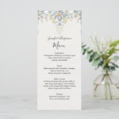 Eucalyptus Succulenten Bloemige Trouw | Menu (Staand voorkant)