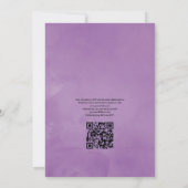 Eucalyptus Succulents QR Code RSVP Weddenschap Inv Kaart (Achterkant)