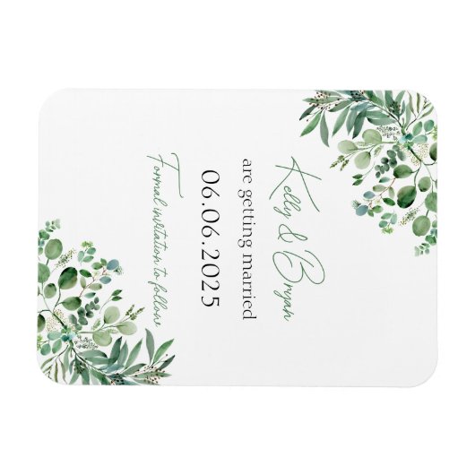 Eucalyptus Suite - Bewaar de datummagneet Magneet (Horizontaal)