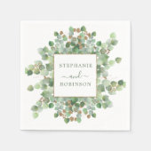Eucalyptus Summer Greenery Wedding Servet (Voorkant)