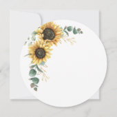 Eucalyptus Sunflower Brunch Bubble Vrijgezellenfee Kaart (Achterkant)