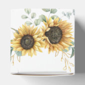 Eucalyptus Sunflower Floral Script Vrijgezellenfee Bedankdoosjes (Bovenkant)