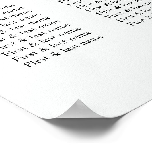 Eucalyptus Sunflower Floral Wedding Seating Chart Poster (Hoek)