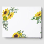 Eucalyptus Sunflower Handschrift Guestbook Gastenboek (Achterkant)