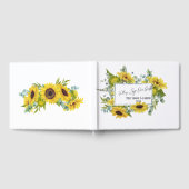 Eucalyptus Sunflower Handschrift Guestbook Gastenboek (Volledig)