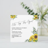 Eucalyptus Sunflower Laten we deze kaart nog eens  (Staand voorkant)