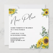 Eucalyptus Sunflower New Plan Weddenschap Kaart (Voorkant)