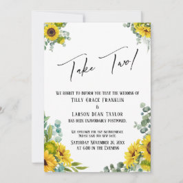 Eucalyptus Sunflower Postponed Weddenschap duurt t Kaart
