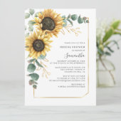 Eucalyptus Sunflower Script-Vrijgezellenfeest Kaart (Staand voorkant)