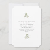 Eucalyptus Sunflower Tuscan Vrijgezellenfeest Kaart (Achterkant)