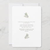 Eucalyptus Sunflower Tuscan Vrijgezellenfeest Rond Kaart (Achterkant)