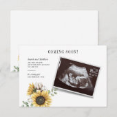 Eucalyptus Sunflower Zwangere Sonogram Baby (Voorkant / Achterkant)