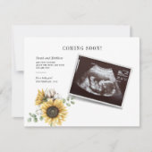 Eucalyptus Sunflower Zwangere Sonogram Baby (Voorkant)
