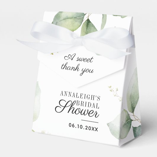 Eucalyptus Sweet Dank Je Botanische Bruidsdouche Bedankdoosjes (Voorkant Zijde)