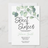 Eucalyptus Sweet Sixteen Birthday Uitnodiging (Voorkant)